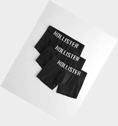 Black Men's Hollister Classic Trunk 3-Pack Underwear | UK-753LTNX