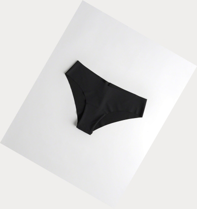 Black Women's Hollister Gilly Hicks No-Show Cheeky Underwear | UK-627RSFB