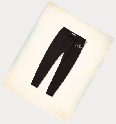 Black Women's Hollister High-Rise Fleece Leggings | UK-418YVID