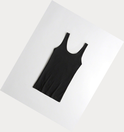 Black Women's Hollister Must-Have Slim Tanks | UK-164FWRE