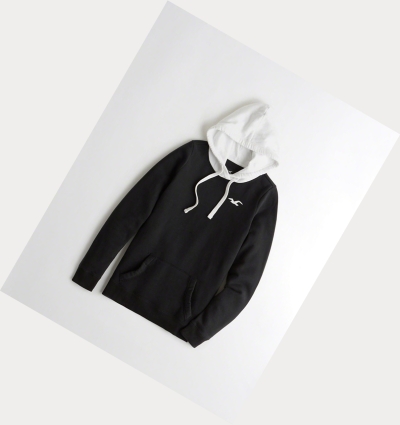 Black Women's Hollister Oversized Colorblock Hoodie | UK-061VLKH