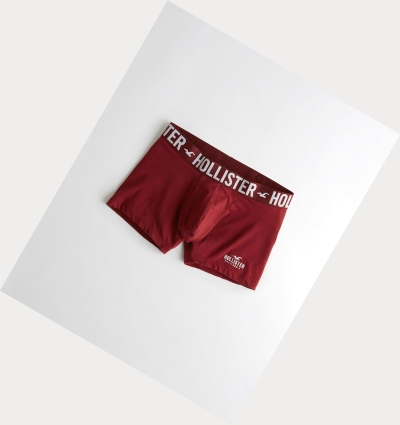 Burgundy Men's Hollister Classic Trunk Underwear | UK-054CWHA