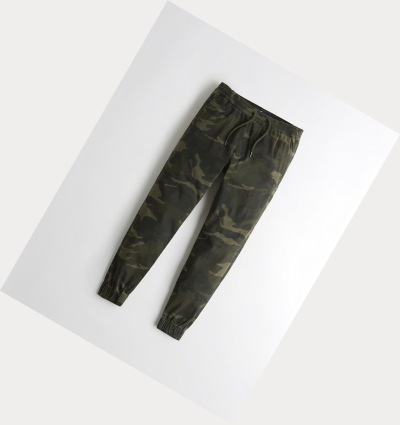 Camo Men's Hollister Advanced Stretch Twill Super Skinny Jogger | UK-765HCAW