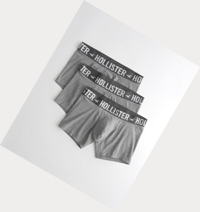 Grey Men's Hollister Classic Trunk 3-Pack Underwear | UK-137OHCL