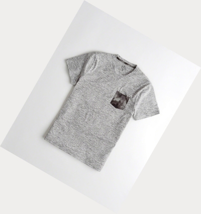 Grey Men's Hollister Must-Have Crewneck Short Sleeve | UK-017DEVJ