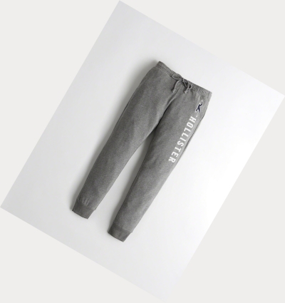 Grey Women's Hollister Mid-Rise Fleece Sweatpants | UK-850DMPZ