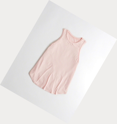 Light Pink Women's Hollister Must-Have Easy Tanks | UK-785MGOC