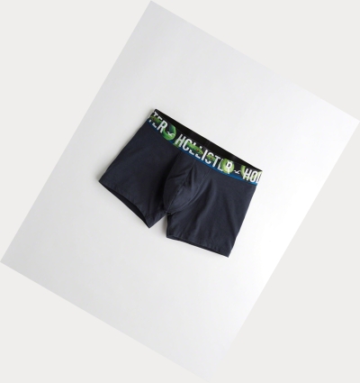 Navy Men's Hollister Classic Trunk Underwear | UK-728SAQW