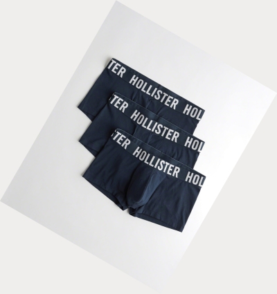 Navy Men's Hollister Low-Rise Trunk Multipack Underwear | UK-128QMTK