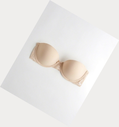 Nude Women's Hollister Lightly Lined Multi-Way Bras | UK-815XDVW