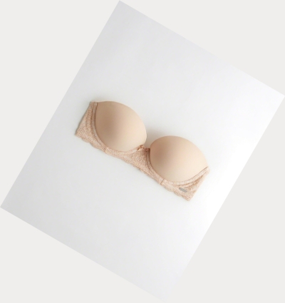 Nude Women's Hollister Push-Up Multi-Way Bras | UK-764AJEP