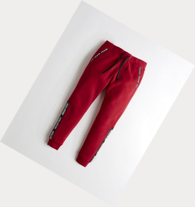 Red Men's Hollister Skinny Fleece Jogger | UK-524GQBF