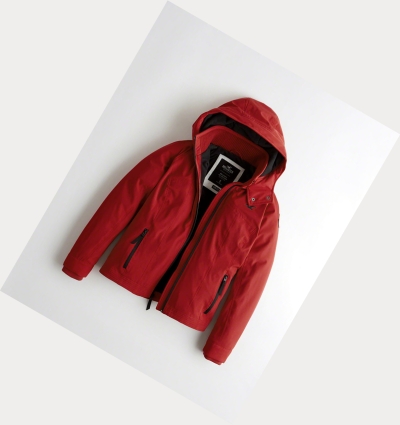 Red Women's Hollister Fleece-Lined Jackets | UK-591NXWZ