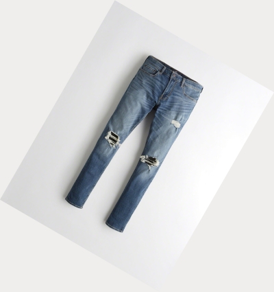 Wash Men's Hollister Advanced Stretch Extreme Skinny Jeans | UK-654WTFJ