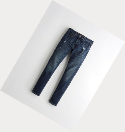 Wash Men's Hollister Advanced Stretch Super Skinny Jeans | UK-591SFTC