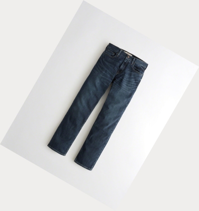 Wash Men's Hollister Epic Flex Classic Straight Jeans | UK-259GRWP