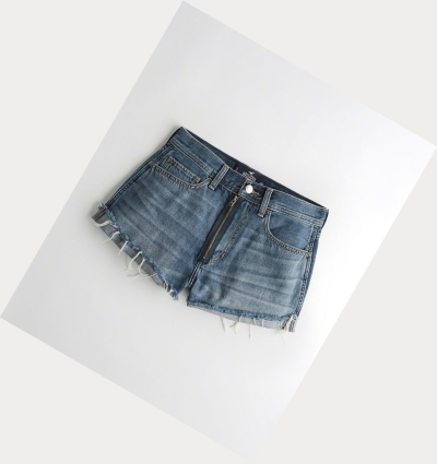 Wash Women's Hollister High-Rise Denim Vintage Shorts | UK-419UPWO