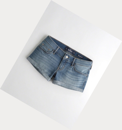 Wash Women's Hollister Low-Rise Denim Shorts | UK-978EHSW