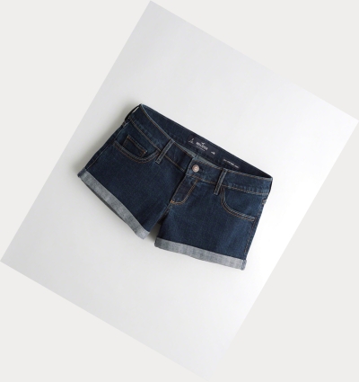 Wash Women's Hollister Stretch Low-Rise Denim Shorts | UK-385DQRM