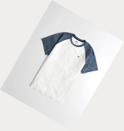 White Men's Hollister Must-Have Crewneck Short Sleeve | UK-126SXLW