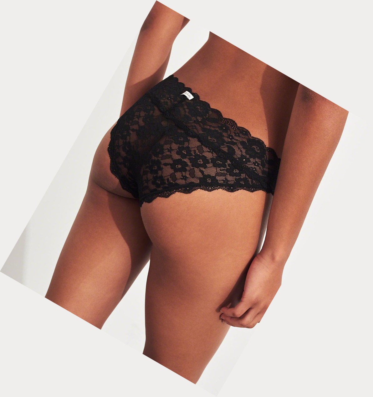 Black Women's Hollister Lace Cheeky Underwear | UK-508EUKJ