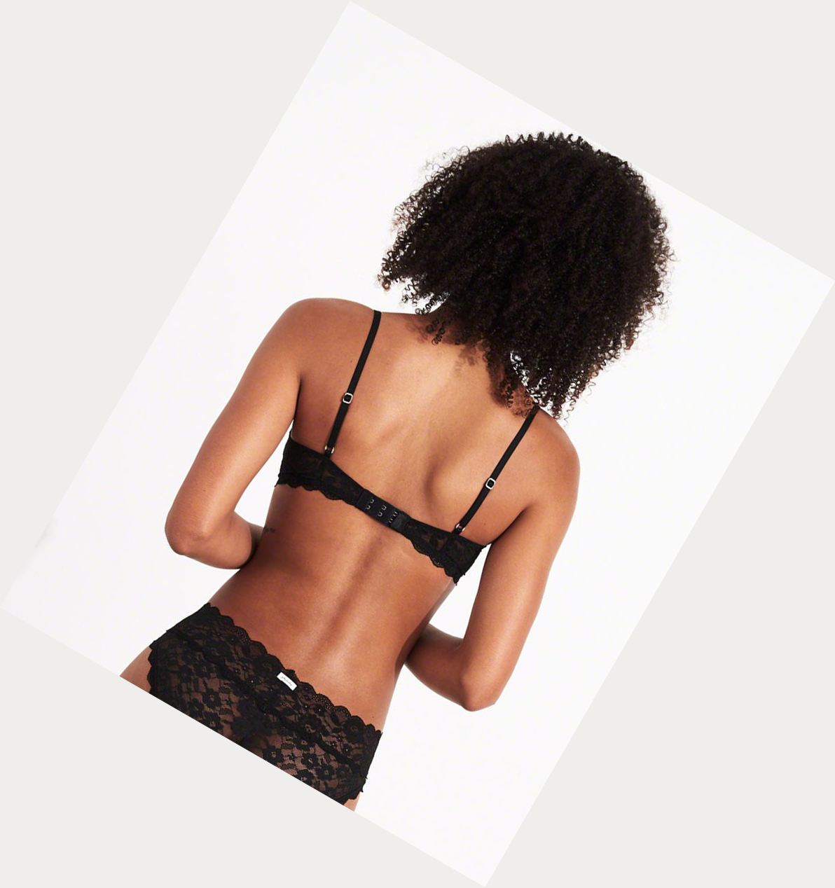 Black Women's Hollister Lightly Lined Demi Bras | UK-341PXIS