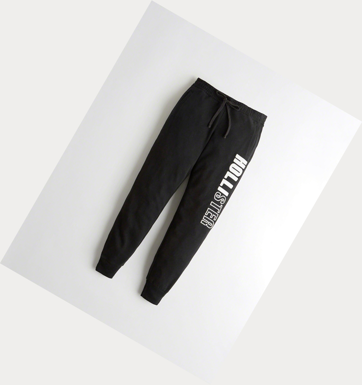 Black Women\'s Hollister Mid-Rise Fleece Sweatpants | UK-713VWCI