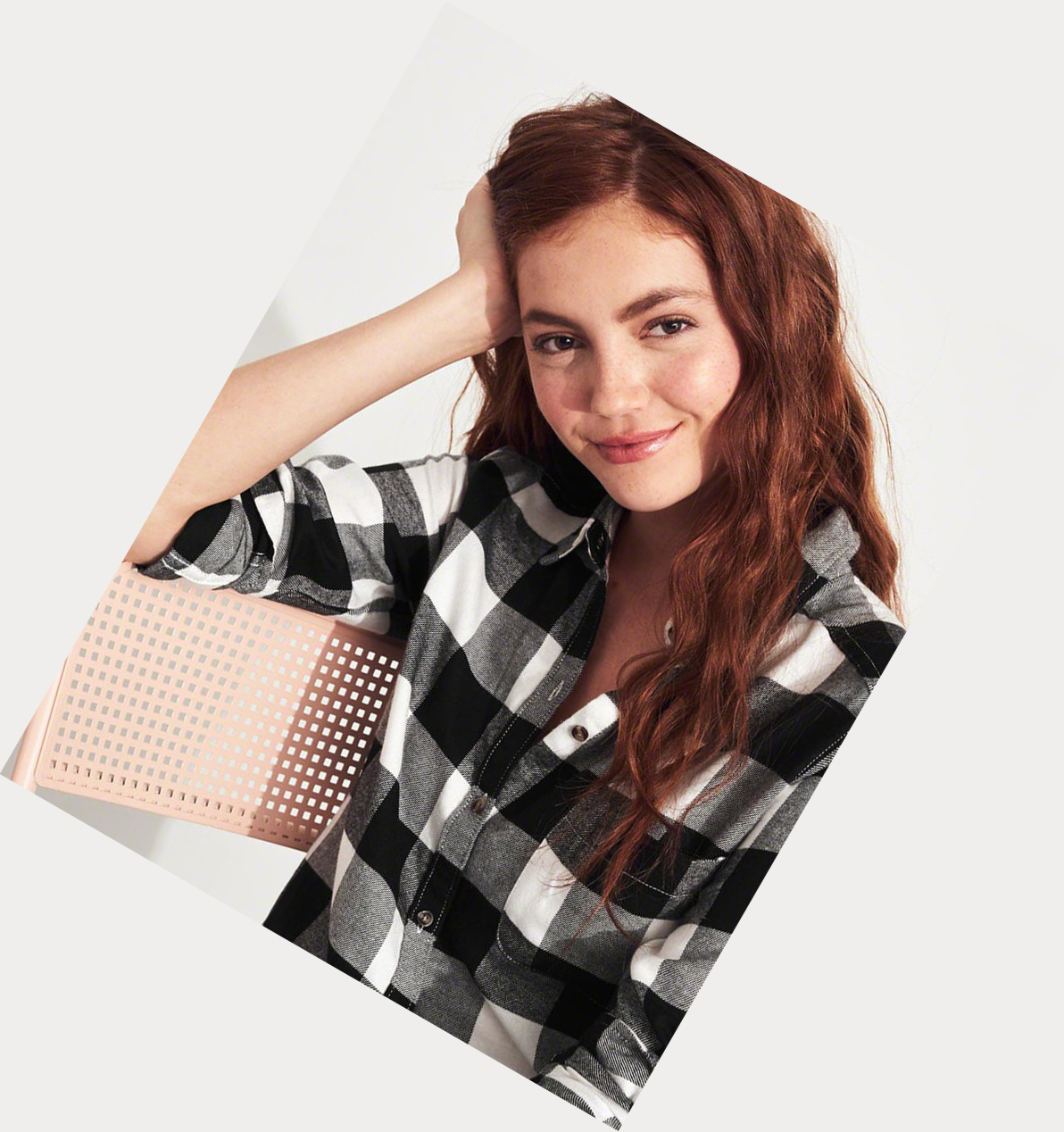 Black Women's Hollister Plaid Long Sleeve | UK-172UJDI