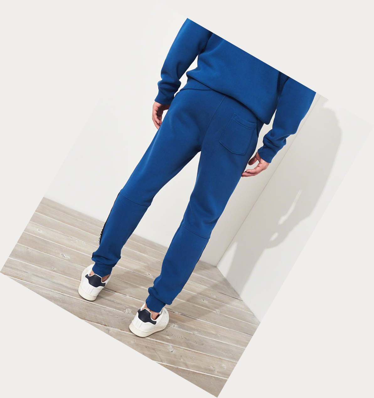 Blue Men's Hollister Skinny Fleece Jogger | UK-301KNPI