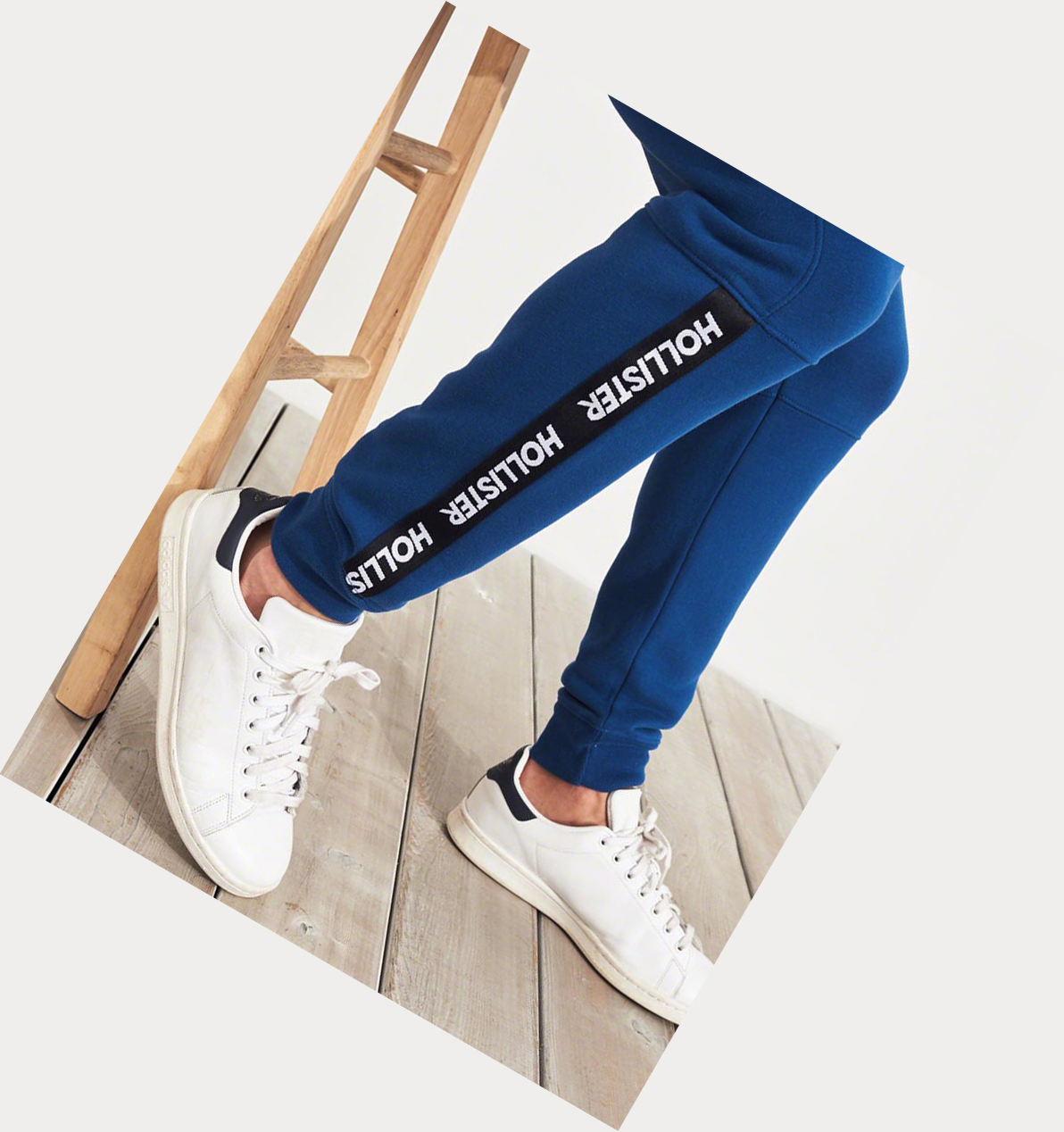 Blue Men's Hollister Skinny Fleece Jogger | UK-301KNPI