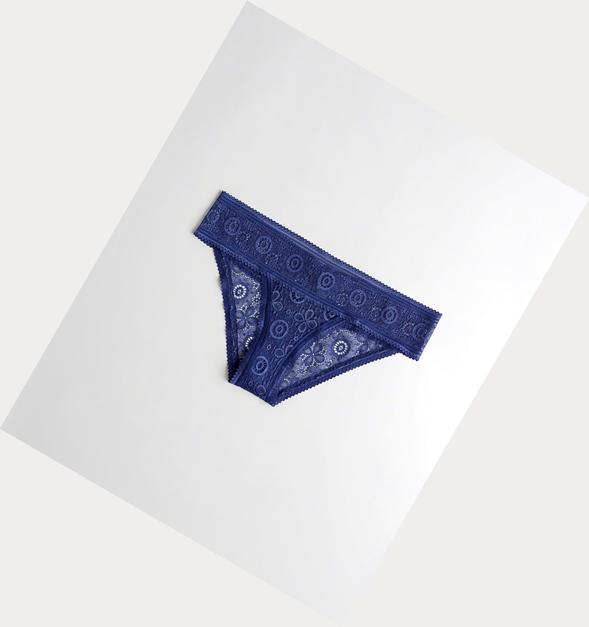 Blue Women\'s Hollister Lace Cheeky Underwear | UK-158DPAF