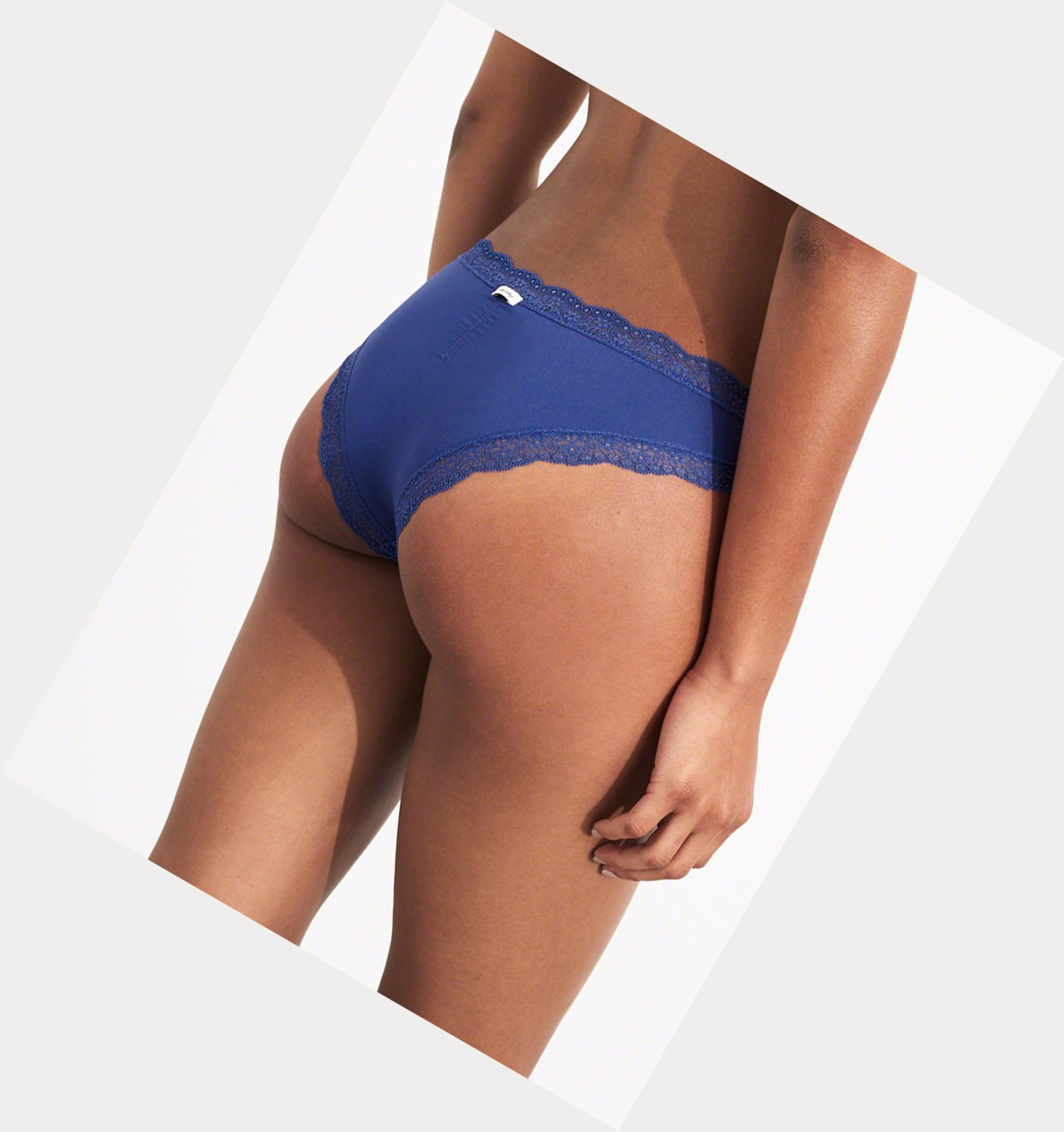 Blue Women's Hollister Lace-Trim Cheeky Underwear | UK-469JWDM