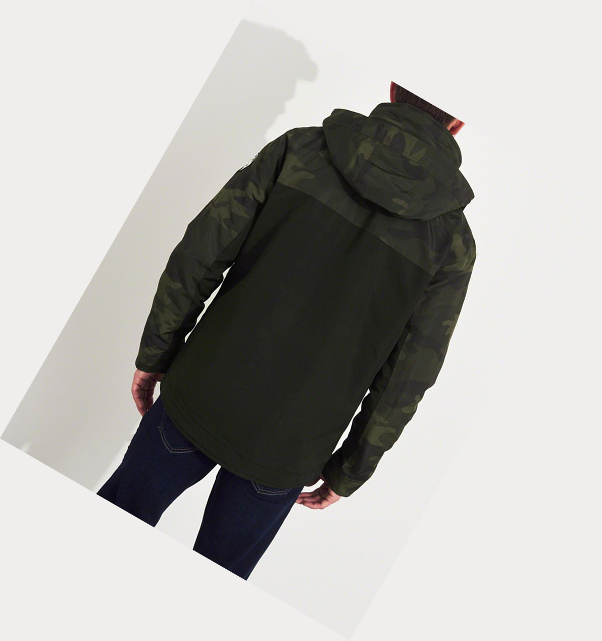 Camo Men's Hollister Fleece-Lined Jackets | UK-376YGVX