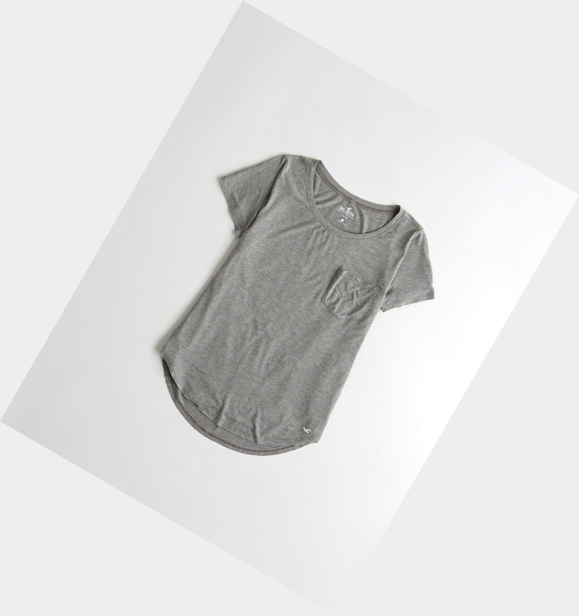 Grey Women\'s Hollister Must-Have Easy Short Sleeve | UK-265ODWJ