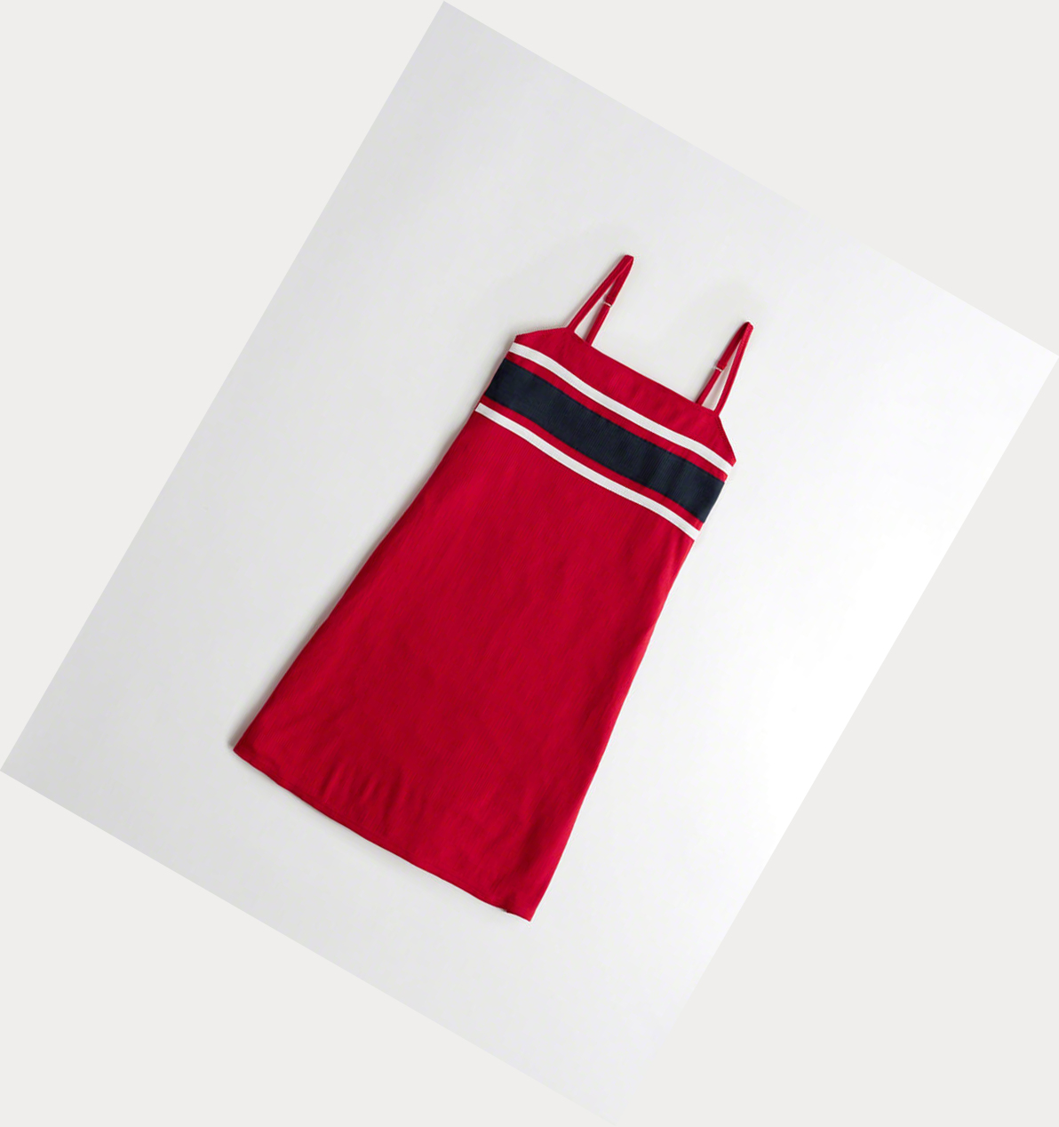 Red Women\'s Hollister Knit Slim Cami Dress | UK-107OMAH