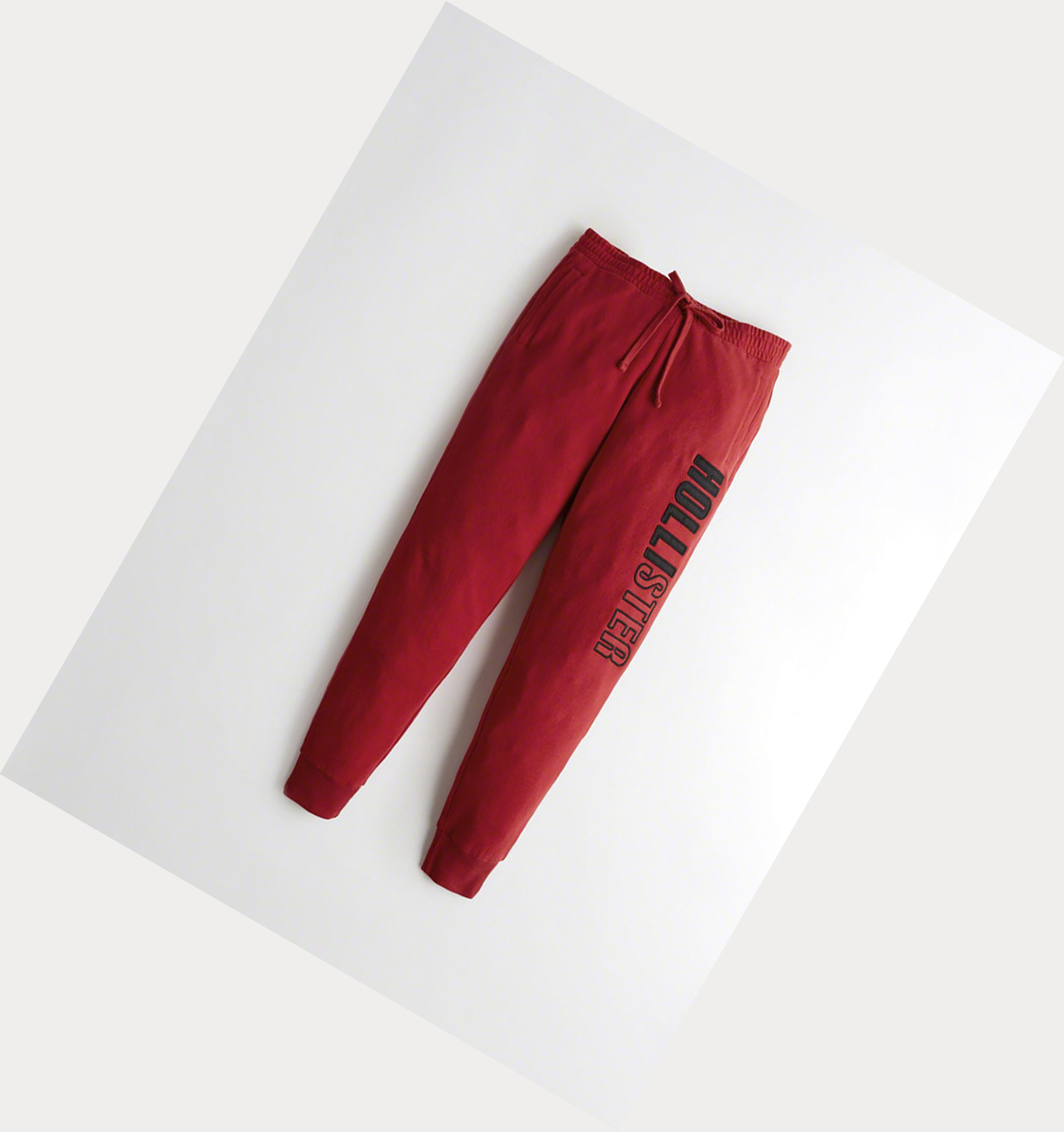 Red Women\'s Hollister Mid-Rise Fleece Sweatpants | UK-106MNKQ