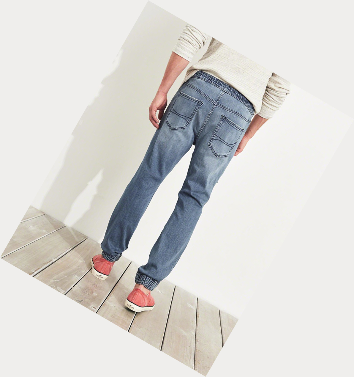 Wash Men's Hollister Advanced Stretch Jeans | UK-927OWJT