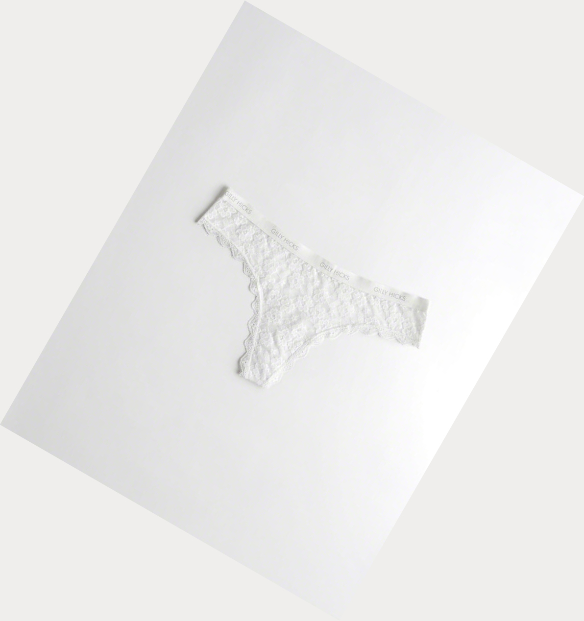 White Women\'s Hollister Lace Thong Underwear | UK-791EWUP