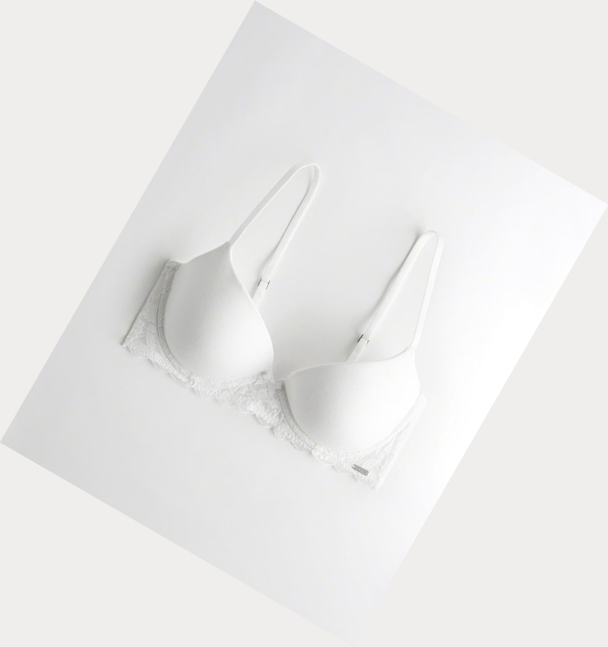 White Women\'s Hollister Lightly Lined Demi Bras | UK-532VKSC