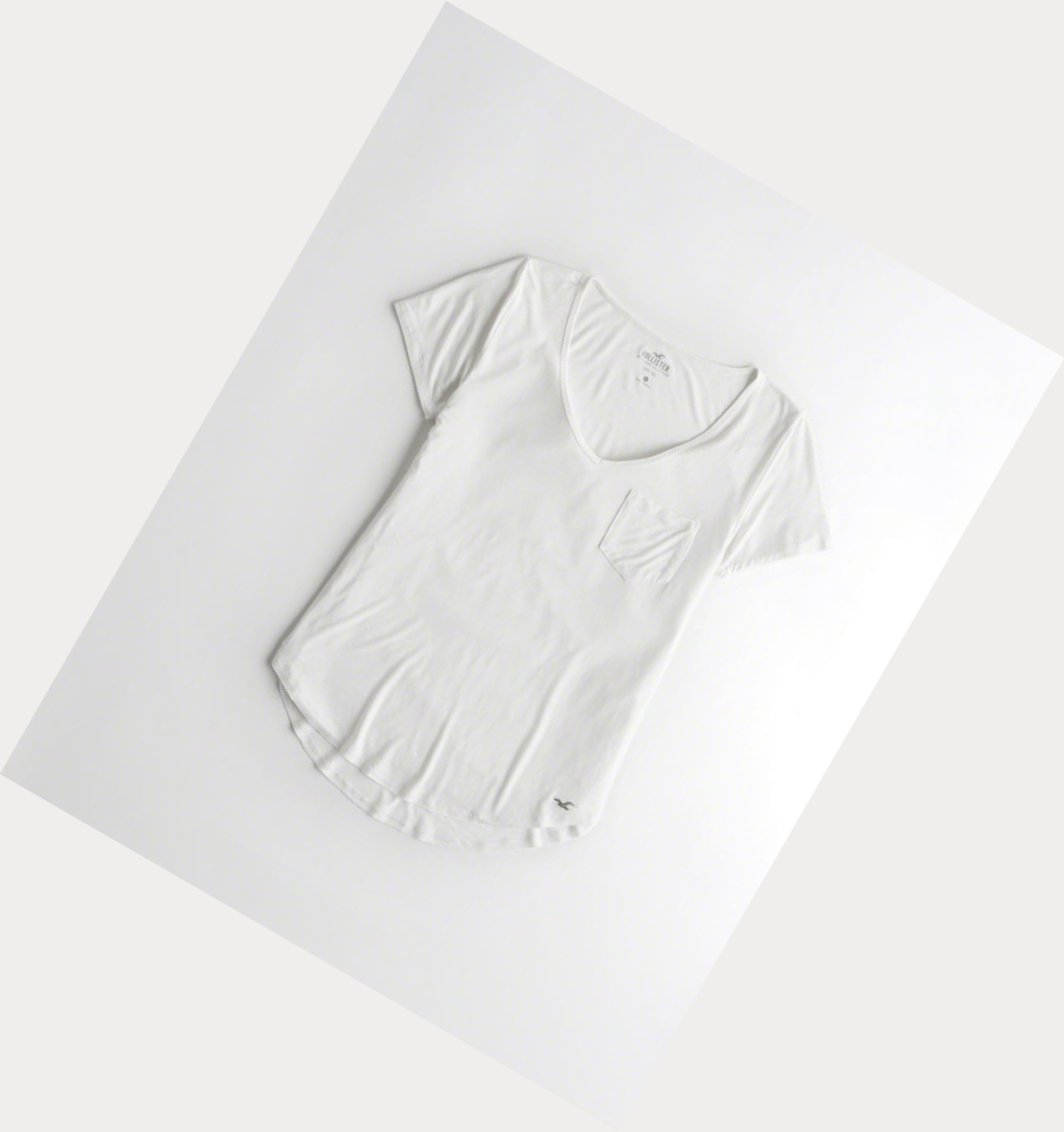 White Women\'s Hollister Must-Have Easy Short Sleeve | UK-870QHEG