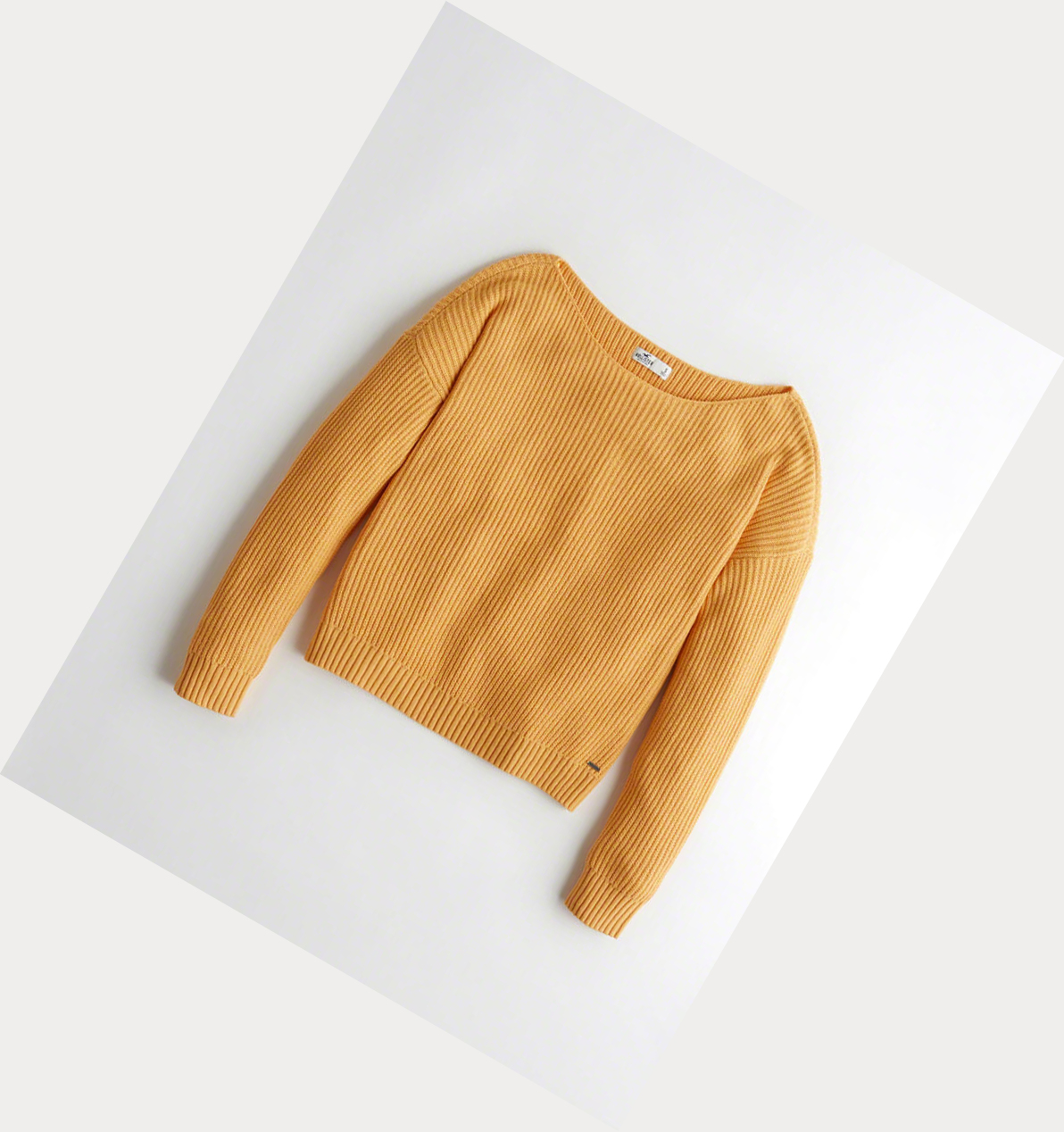 Yellow Women\'s Hollister On Or Off The Shoulder Sweaters | UK-036CQTD